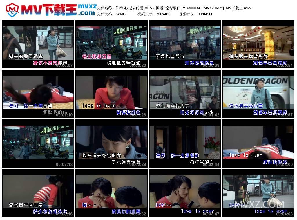 郑海龙-逝去的爱(MTV)_国语_流行歌曲_MC306014